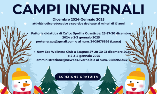 COLLESALVETTI: INIZIATE LE ISCRIZIONI PER I CAMPI INVERNALI GRATUITI PER I RESIDENTI