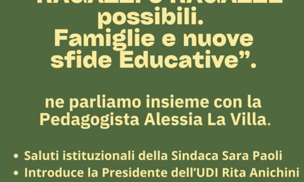 A STAGNO UN DIALOGO SULLE SFIDE EDUCATIVE: FAMIGLIE E GIOVANI AL CENTRO CON LA PEDAGOGISTA ALESSIA LA VILLA