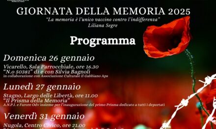 COLLESALVETTI RICORDA LE VITTIME DEL NAZIFASCISMO CON UN CICLO DI EVENTI CULTURALI