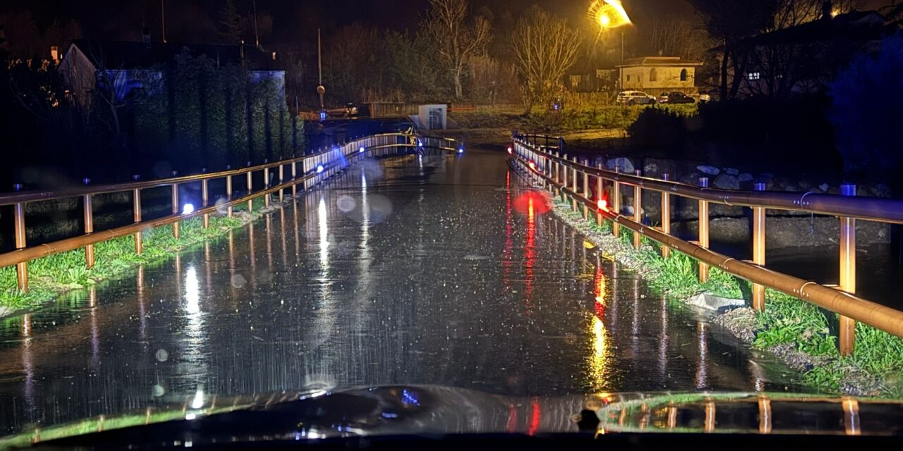 ESONDAZIONE DEL RIO CAFAGGIOLO: DISAGI PER LE FORTI PIOGGE
