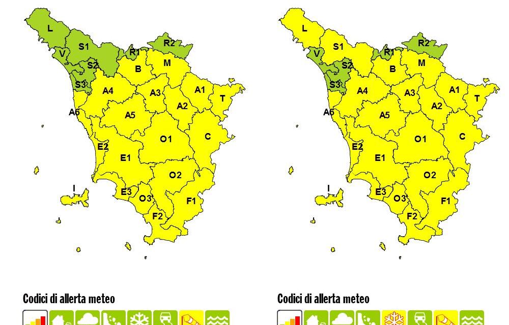 VENTO FORTE: PROROGATA L’ALLERTA METEO FINO A LUNEDÌ SERA
