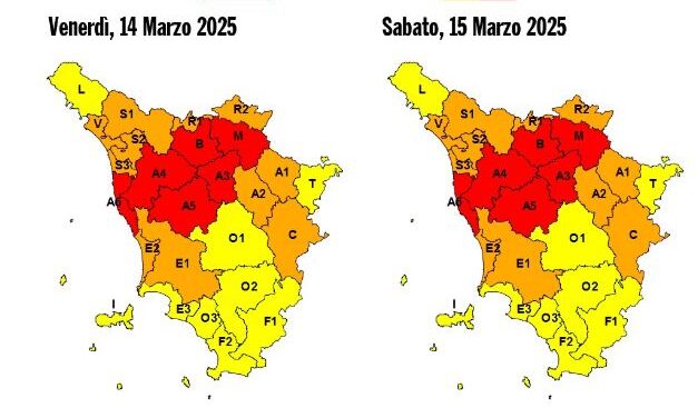 L’ALLERTA METEO DIVENTA ROSSA PER ALCUNE PROVINCE. ARNO SORVEGLIATO SPECIALE. SCOLMATORE PRONTO PER ESSERE APERTO