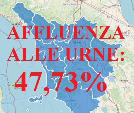 ELEZIONI REGIONALI 2025: IN TOSCANA NON HA VOTATO NEMMENO UNA PERSONA SU DUE
