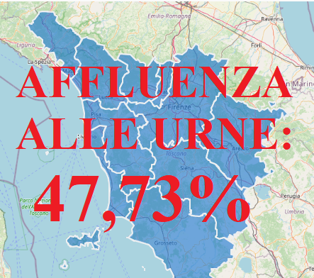 ELEZIONI REGIONALI 2025: IN TOSCANA NON HA VOTATO NEMMENO UNA PERSONA SU DUE