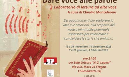 DARE VOCE ALLE PAROLE: A STAGNO IL LABORATORIO DI LETTURA A CURA DI CLAUDIO MONTELEONE